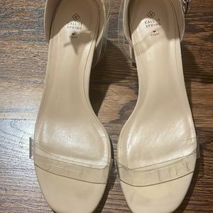 Nude heels - size 8